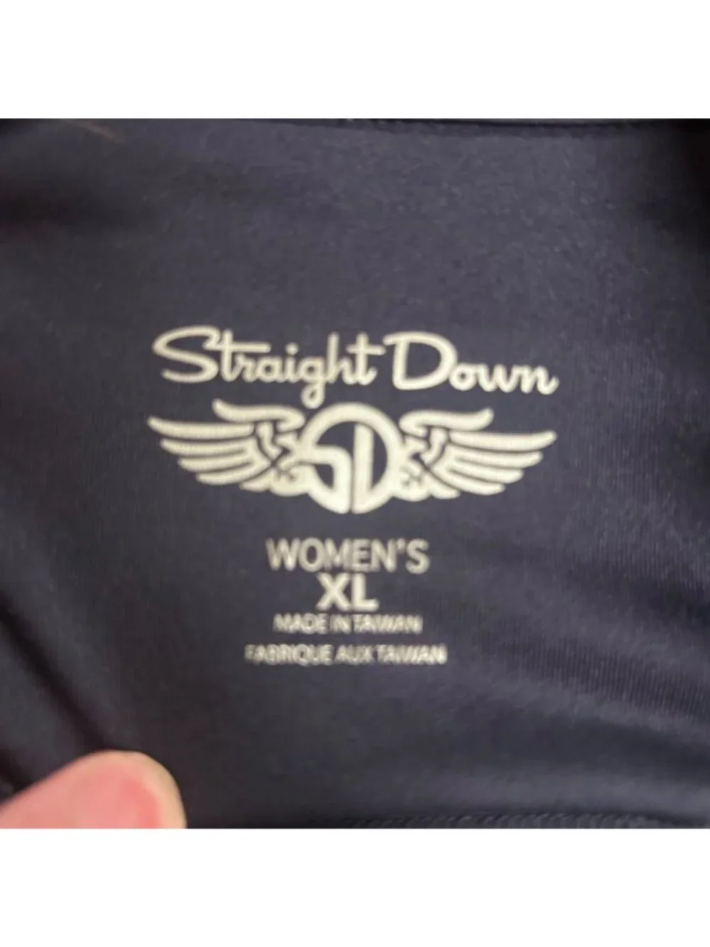 Straight Down Womens XL Cherry& Martini Print Golf Pullover Performance Top EUC - Picture 8 of 12
